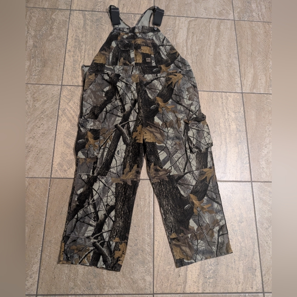 10x Outdoor Bib Overalls Realtree Hardwood 44 Regular Camouflage Hunting